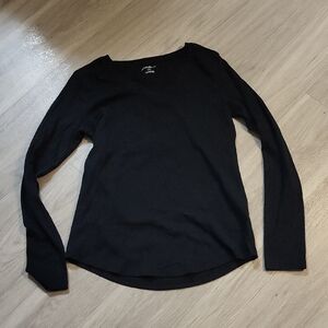 Eddie Bauer Women's Black Long Sleeve Top